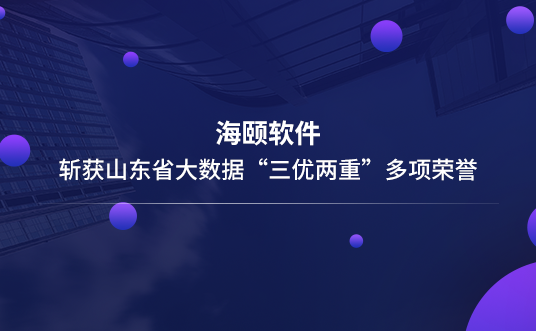 凯时AG软件斩获山东省大数据“三优两重”多项荣誉